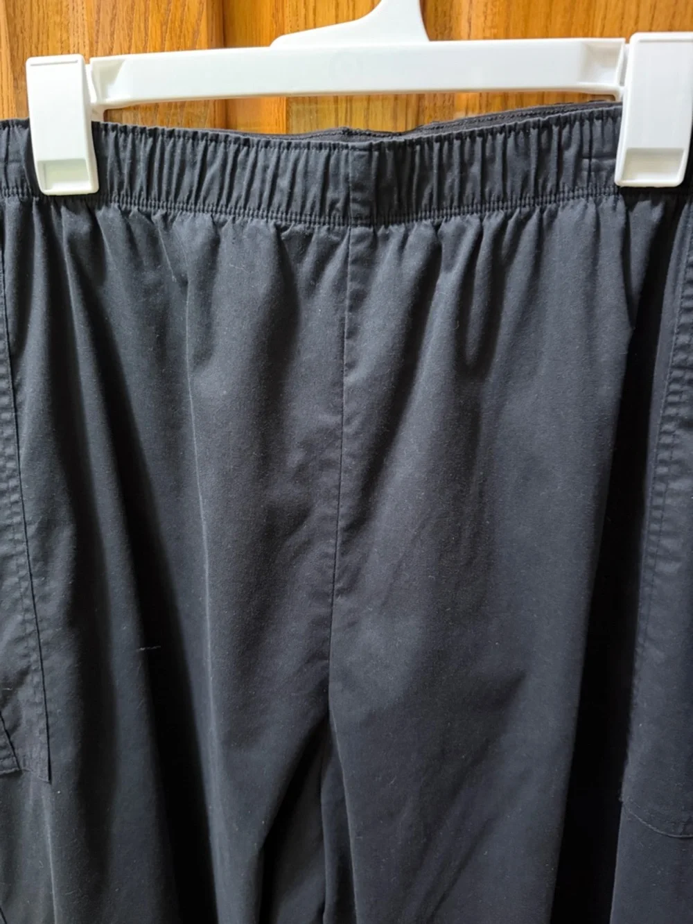 Cherokee Size 5X Black Men's Cargo Pants with Elastic Waist